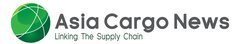 The Asia Cargo News logo in grey lettering with the addition of “Linking The Supply Chain” underneath and a green globe with white lines next to it.