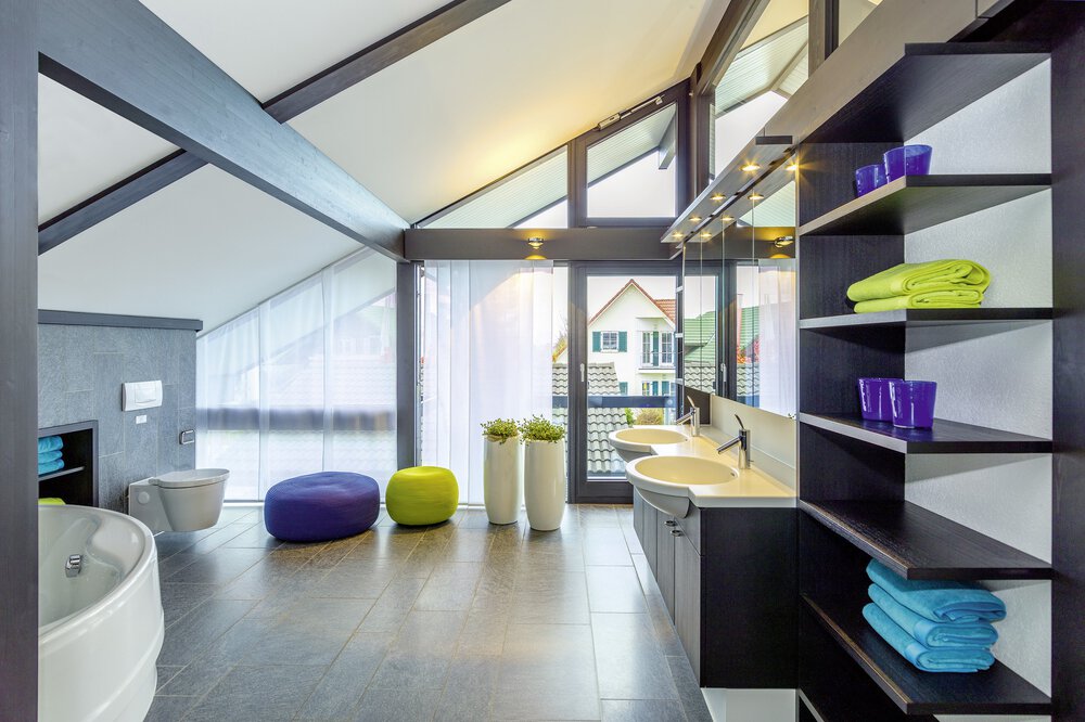 Badezimmer Musterhaus HUF HAUS GmbH & Co. KG