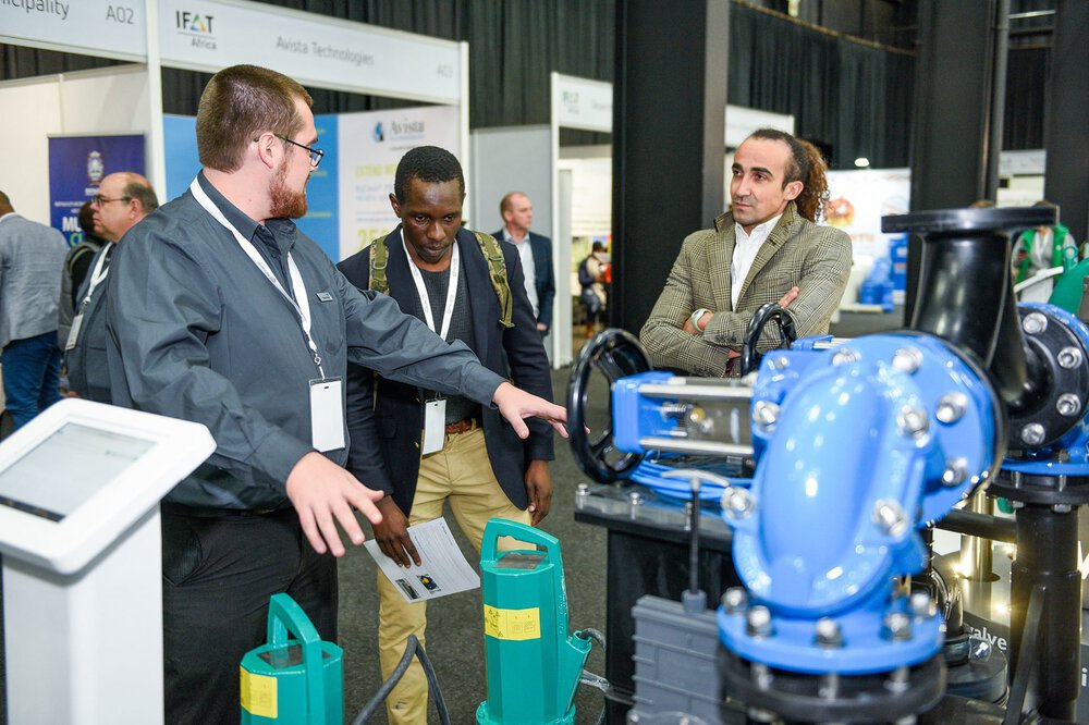 Exhibitors and trade visitors