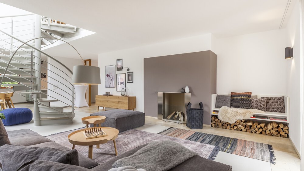 Wohnbereich Musterhaus von Aumer Massivhaus