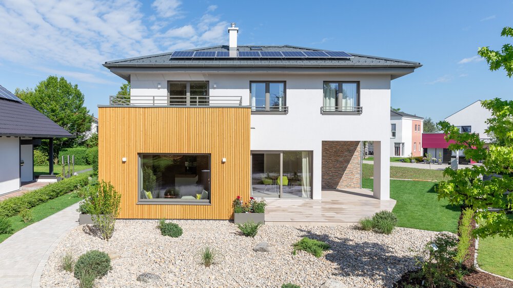 Außenansicht MusterhausAmbition 157 W HARTL HAUS 