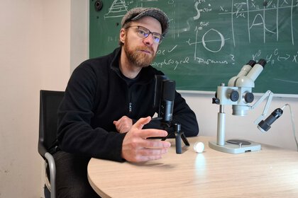 Professor Christian Franke in conversation