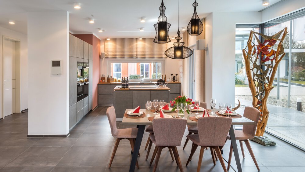 Essbereich Musterhaus von OKAL Haus GmbH 