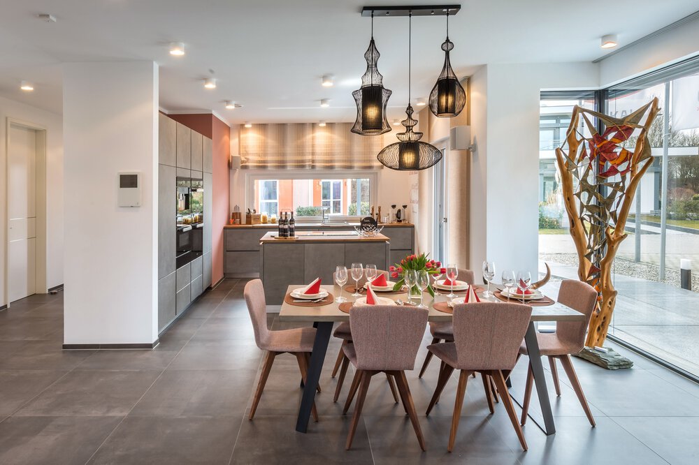 Essbereich Musterhaus von OKAL Haus GmbH 