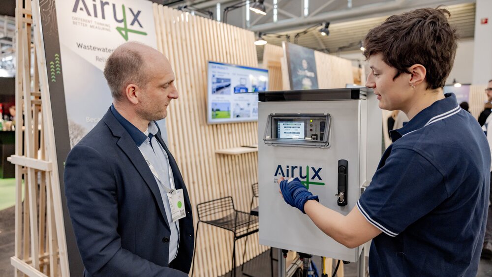 Produktdemonstration in der Startup Area. 