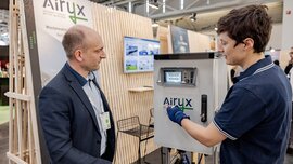 Produktdemonstration in der Startup Area. 
