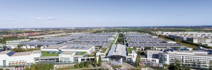 Messe München Gelände Außenaufnahme
