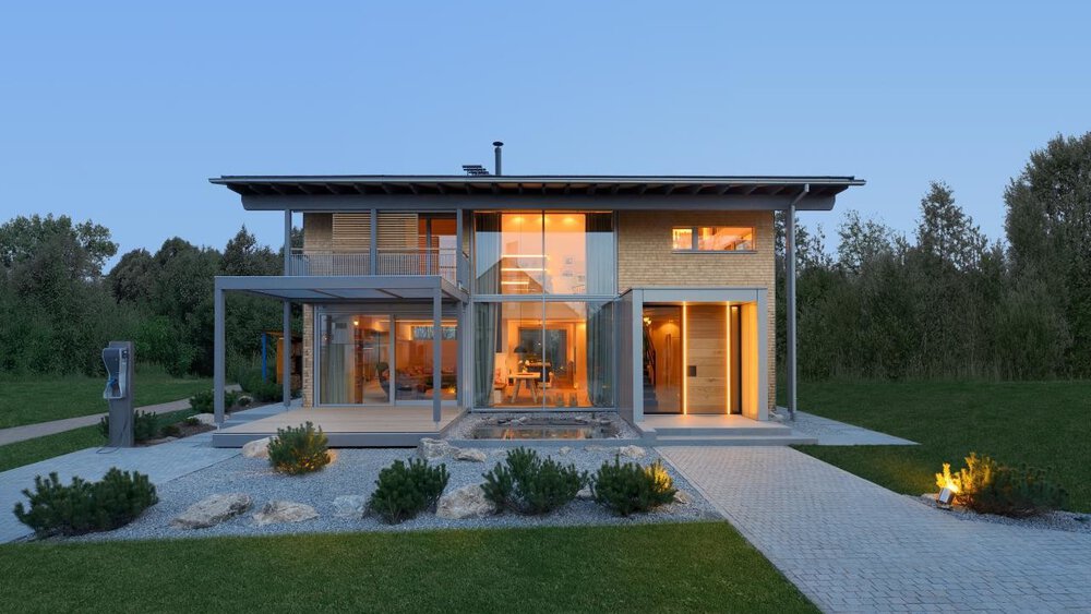 Vorderansicht Musterhaus BAUFRITZ GmbH & Co. 