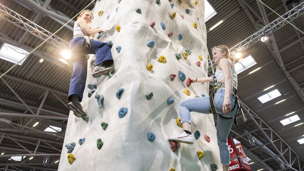 The DAV climbing tower was again one of the highlights