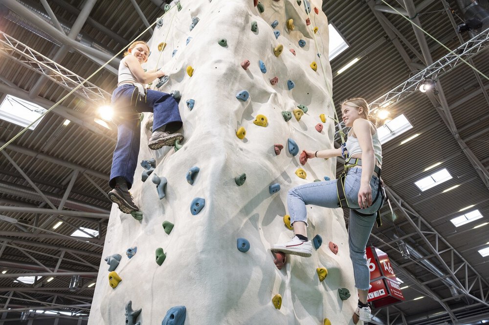Der DAV Kletterturm war wieder eines der Highlights