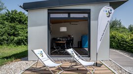 Terrasse Musterhaus von Freie Finanzierer Vermittler GmbH & Co. KG 