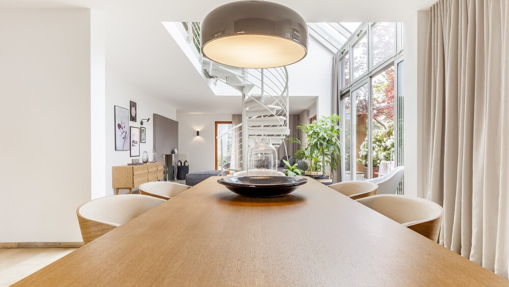 Essbereich Musterhaus von Aumer Massivhaus 