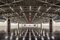 The installation of the new LED technologies is only possible in empty halls. Photo: RIDI Leuchten GmbH