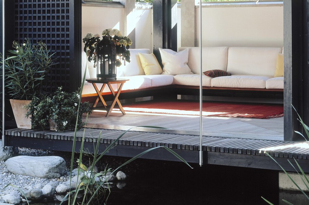 Garten Terrasse Musterhaus WerkHaus
