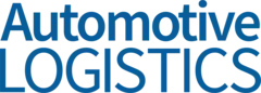 The image shows the text ‘Automotive Logistics’ in blue, written in a bold, sans serif font.
