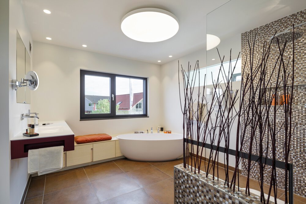 Badezimmer Musterhaus LUXHAUS 