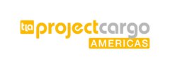The project cargo AMERICAS logo in yellow and grey lettering with the initials “tla” in a yellow square in front of it.
