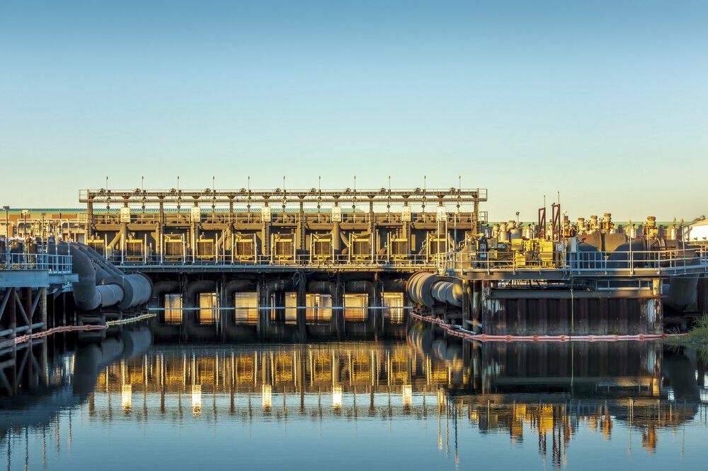 Straßen Kanal Pumpstation