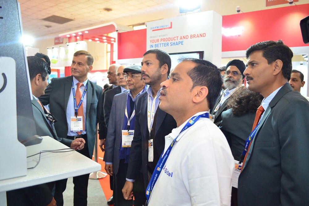 Besucher auf der drinktechnology India