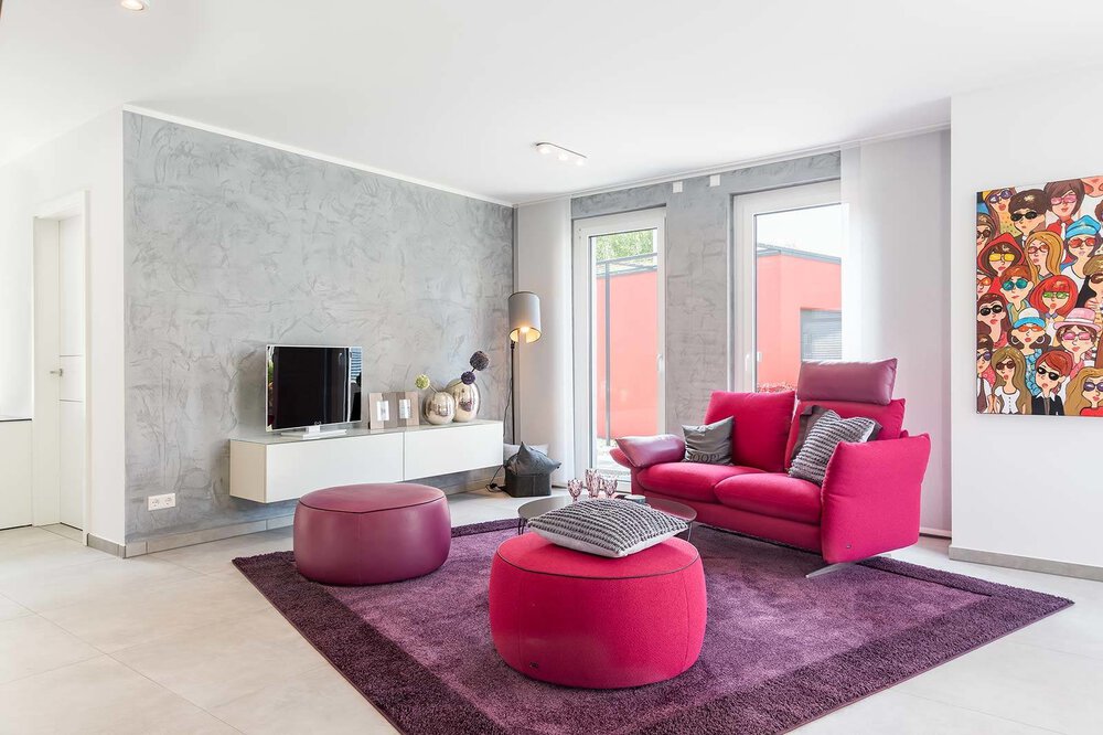 Wohnzimmer Musterhaus von Massa Haus GmbH