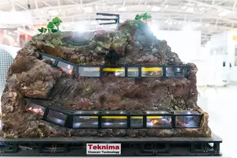 Model of a mine at the Teknima stand at bauma 2022