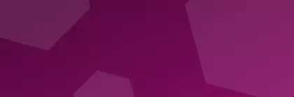 analytica Designelement: geometrische Darstellung in dunklen Violetttönen der analytica