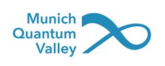 Logo of Munich Quantum Valley in light blue, with text next to a truncated infinity symbol.