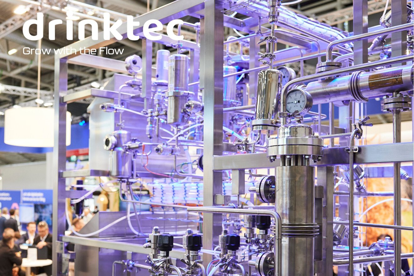 Auf dem Bild sieht man den Eingang zur drinktec