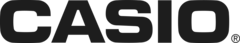 CASIO logo in bold black letters on a transparent background.