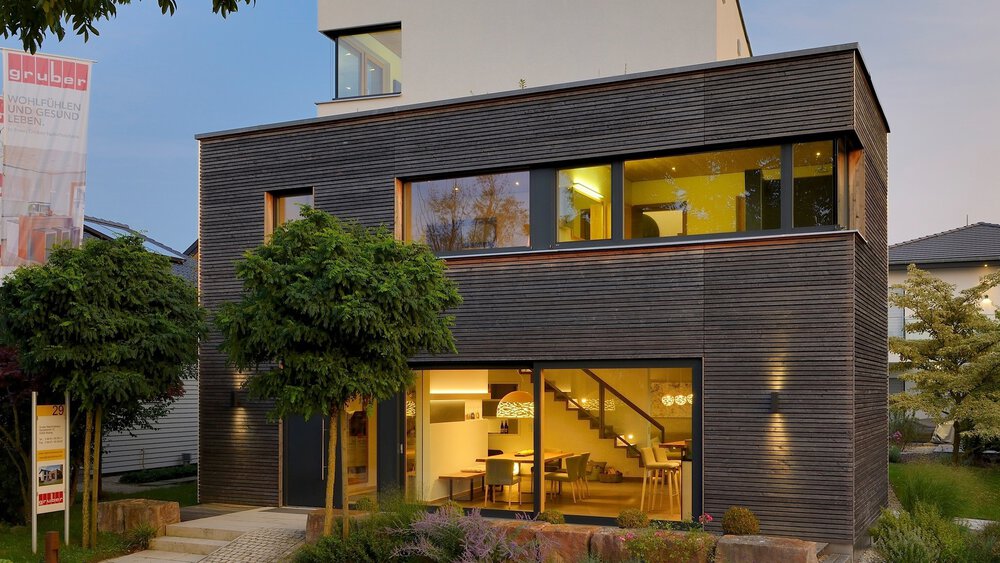 Vorderansicht Musterhaus Gruber Holzhaus GmbH 