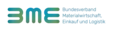 Logo of the German Association of Materials Management, Purchasing and Logistics with stylised ‘BME’ in green and blue colour gradient.