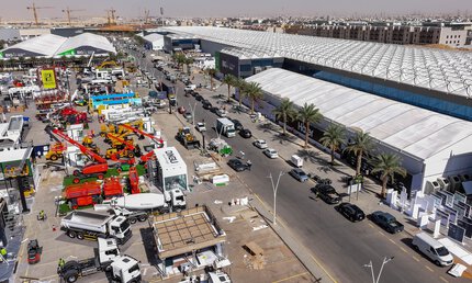 Aerial view of the Riyadh Front Exhibition & Conference Center, venue of IFAT Saudi Arabia