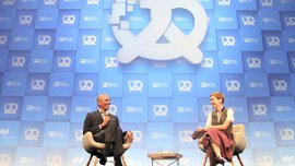Friedensnobelpreisträger und ehemaliger US-Präsident Barack Obama im Talk mit Britta Weddeling, Editor in Chief Bits &Pretzels
