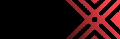 Schwarzer Hintergrund mit grafischen Elementen des Laser World of Photonics Logos in Rot auf der rechten Seite.