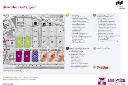 Fairgrounds map of analytica 2026