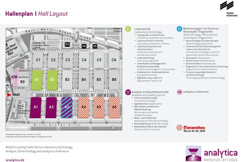 Fairgrounds map of analytica 2026