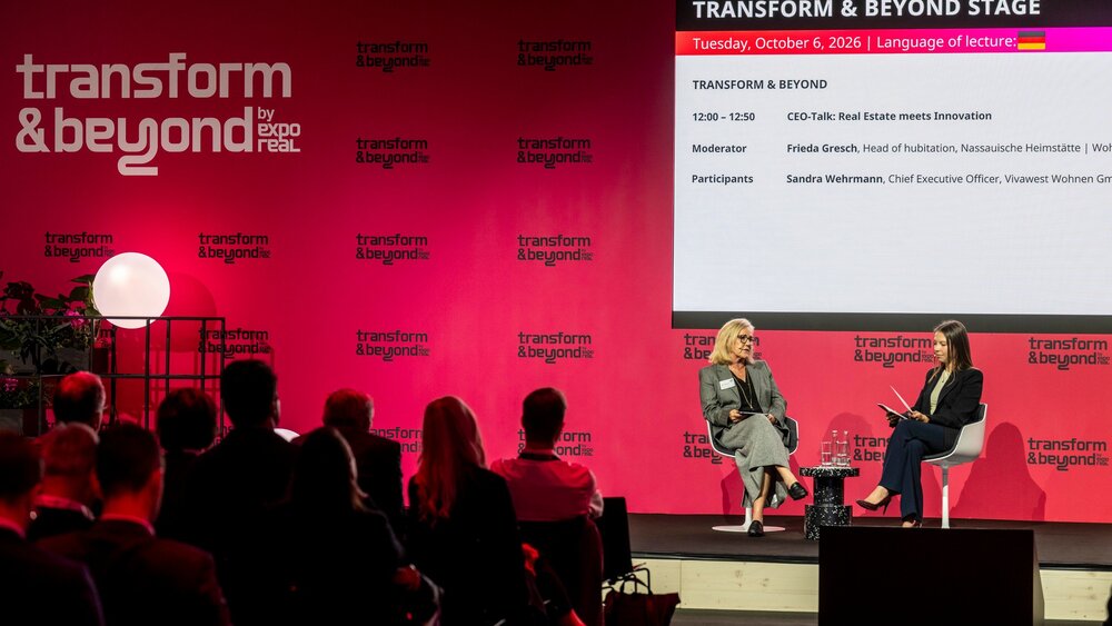 EXPO REAL 2026: CEO Talk “Real Estate Meets Innovation” on the Transform & Beyond Stage—discussing innovation and the future of the real estate industry.