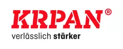 Red ‘KRPAN’ logo with black ‘reliably stronger’ lettering underneath and the symbol for ‘registered trade mark’.