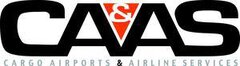 The CARGO AIRPORTS & AIRLINE SERVICES logo in black lettering with the initials “CA&AS” above it. The “&” is inside an upside-down red triangle.
