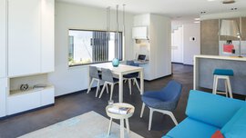 Wohnzimmer Musterhaus LUXHAUS 