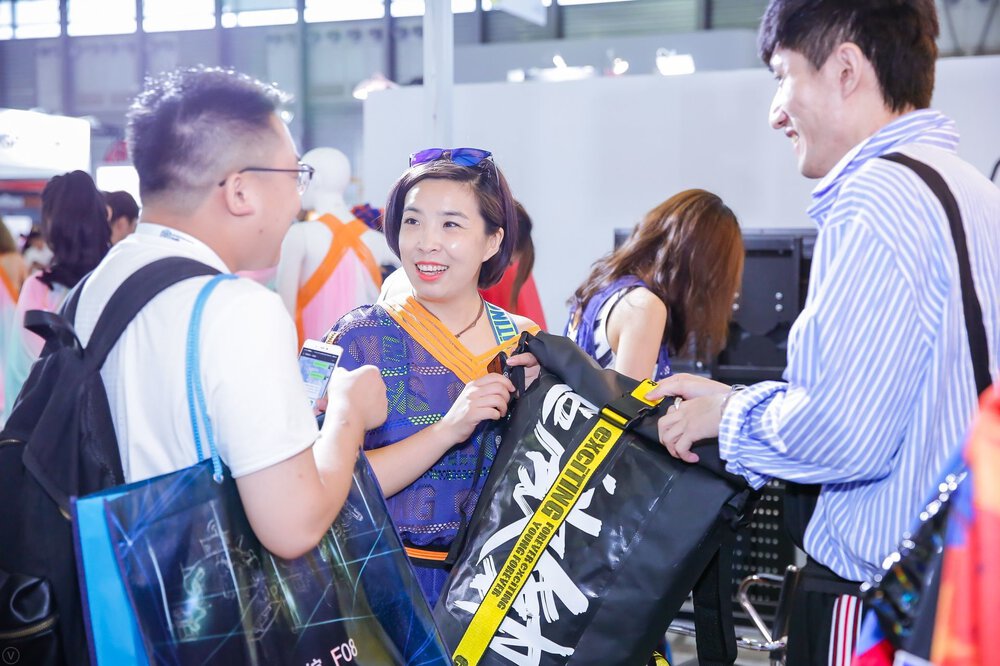Visitors at the ISPO Shanghai