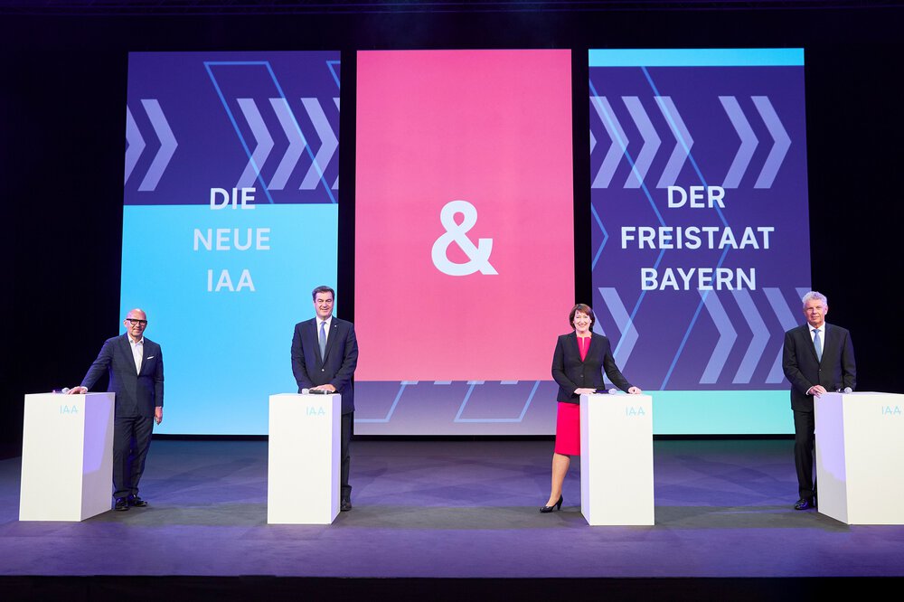 Klaus Dittrich, Dr. Markus Söder, Hildegard Müller und  Dieter Reiter