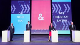 Klaus Dittrich, Dr. Markus Söder, Hildegard Müller und  Dieter Reiter