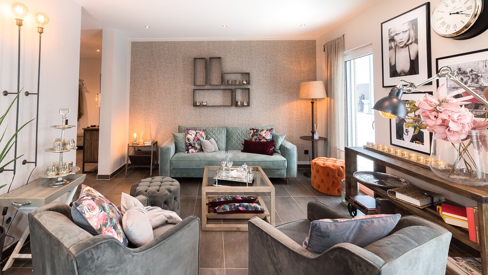 Wohnzimmer Musterhaus FingerHaus GmbH 