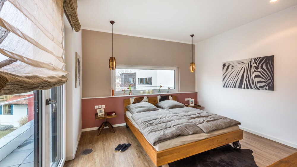 Schlafzimmer Musterhaus von OKAL Haus GmbH 