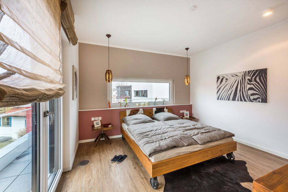 Schlafzimmer Musterhaus von OKAL Haus GmbH 