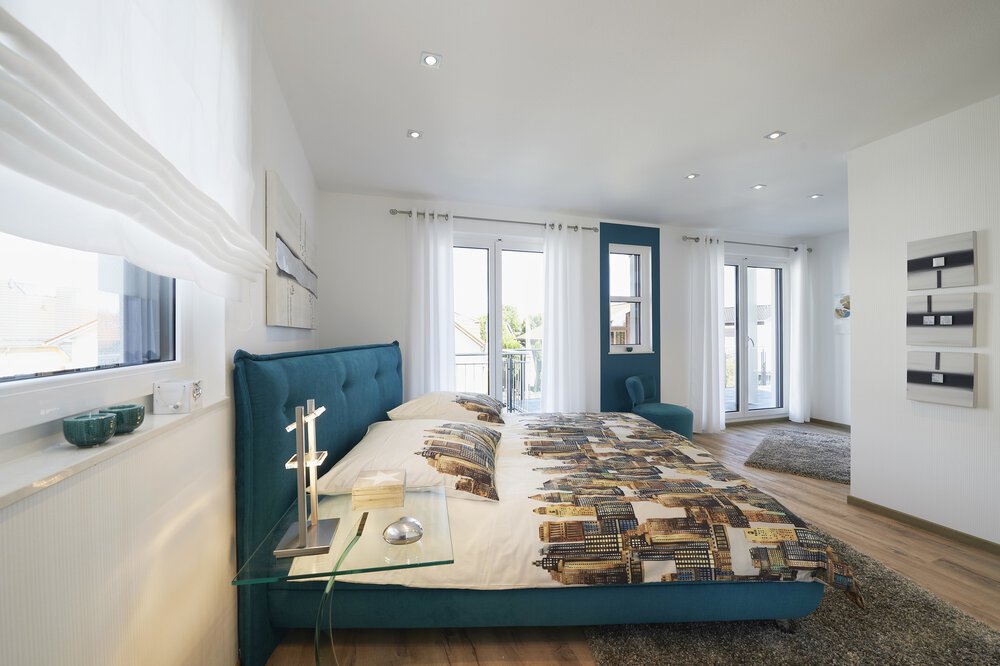 Schlafzimmer Musterhaus Montana von Rensch-Haus GmbH