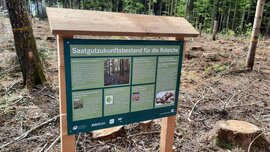 Signage for the Red Oak Seed Reserve for the Future