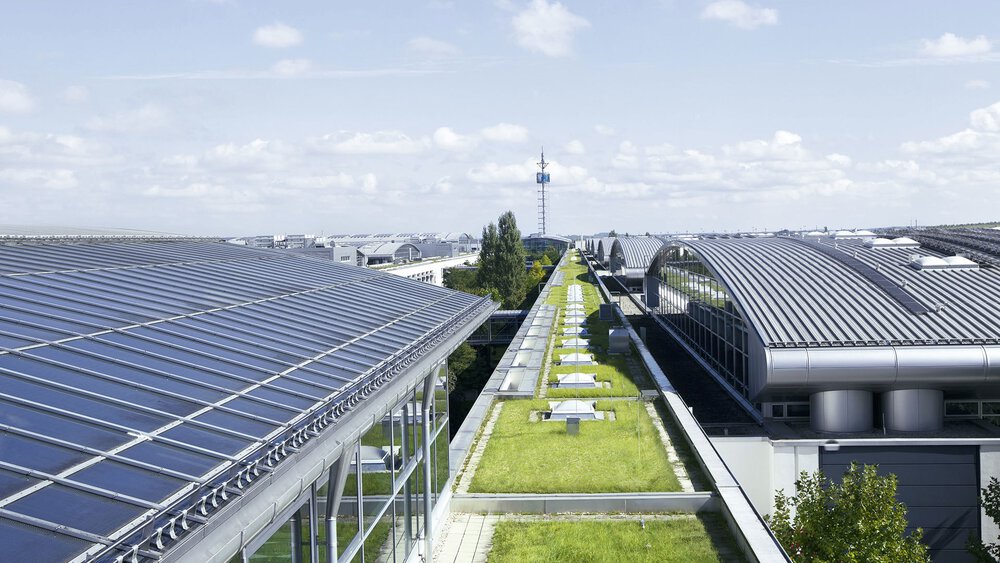 Dächer der Messe München