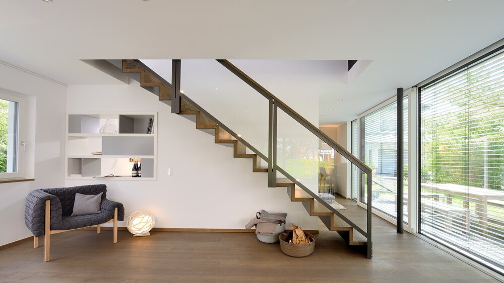 Treppe Musterhaus Gruber Holzhaus GmbH
